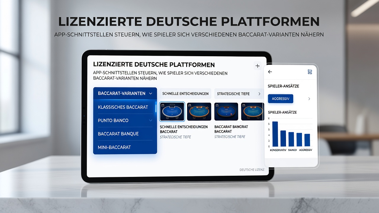 Live-Baccarat-Sitzung auf Smartphone mit betonten Wett-Buttons und reduzierten Varianten-Optionen