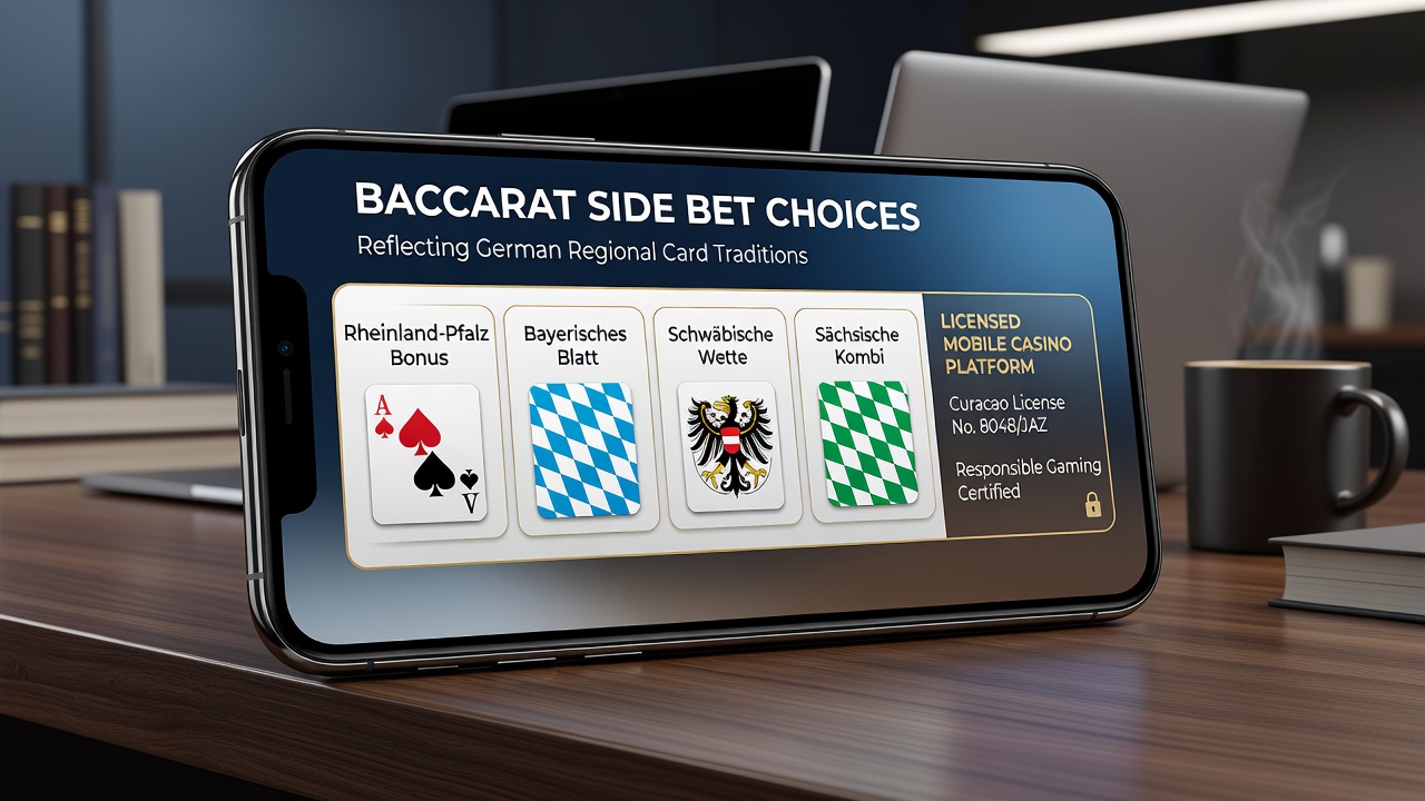 Mobile Baccarat-Oberfläche mit Side-Bet-Optionen und regionalen Einflussfaktoren