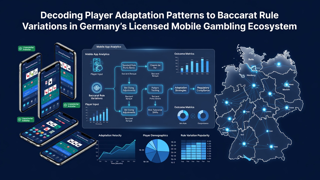 Mobile Baccarat-Oberfläche mit verschiedenen Regeloptionen auf einem Smartphone in Deutschland