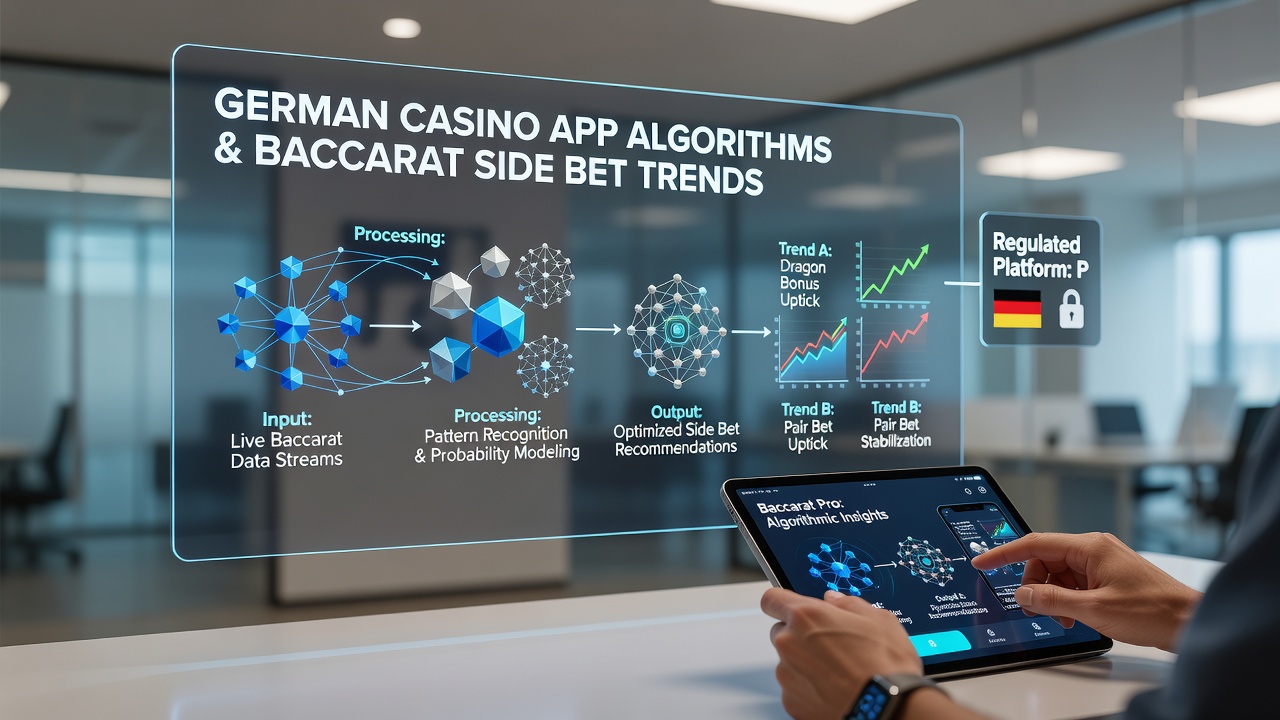 Darstellung von Datenflüssen und Side-Bet-Anpassungen in regulierten Baccarat-Apps