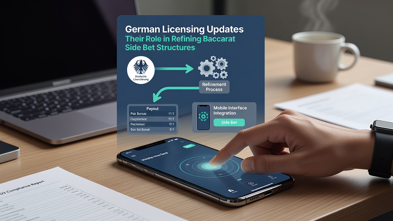 Detailansicht einer mobilen Baccarat-App mit angepassten Side-Bet-Strukturen nach deutschen Lizenzvorgaben