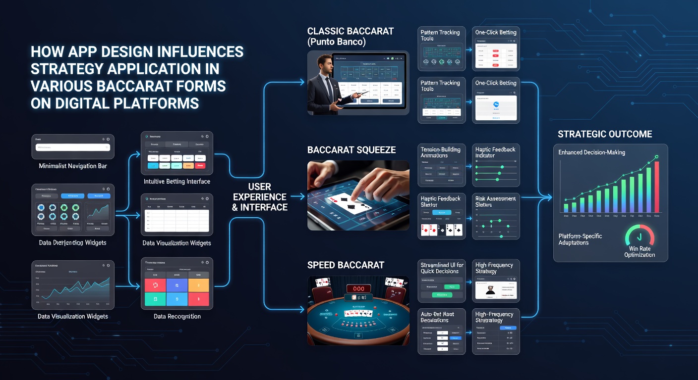 Detailansicht einer Baccarat-App mit integrierten Strategie-Tools und anpassbaren Einsatzschiebereglern auf einem Tablet-Display
