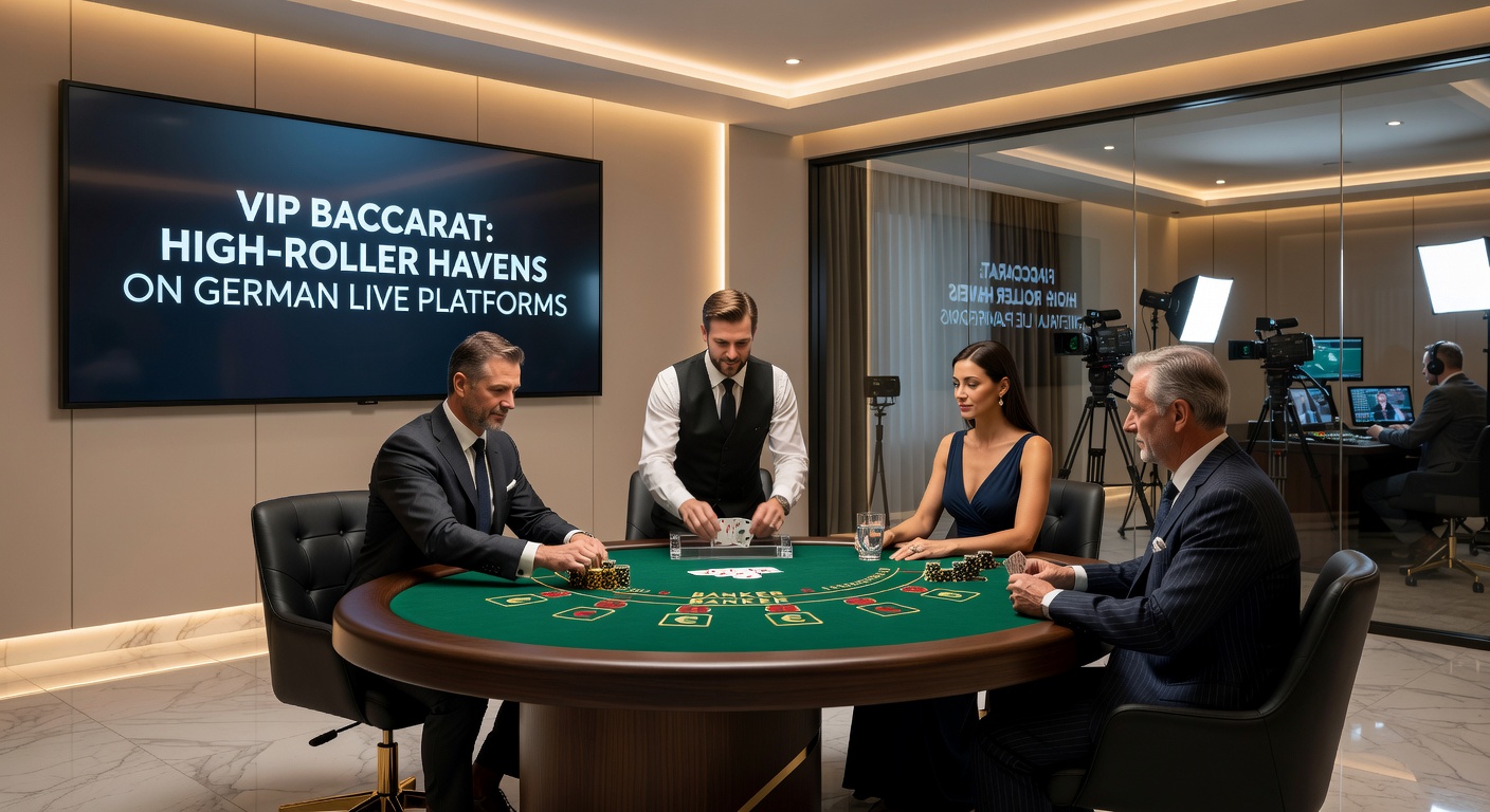 High-Roller-Spielerinteraktion bei einem VIP Baccarat Live-Stream mit Dealer und Chat-Features auf einer deutschen Plattform