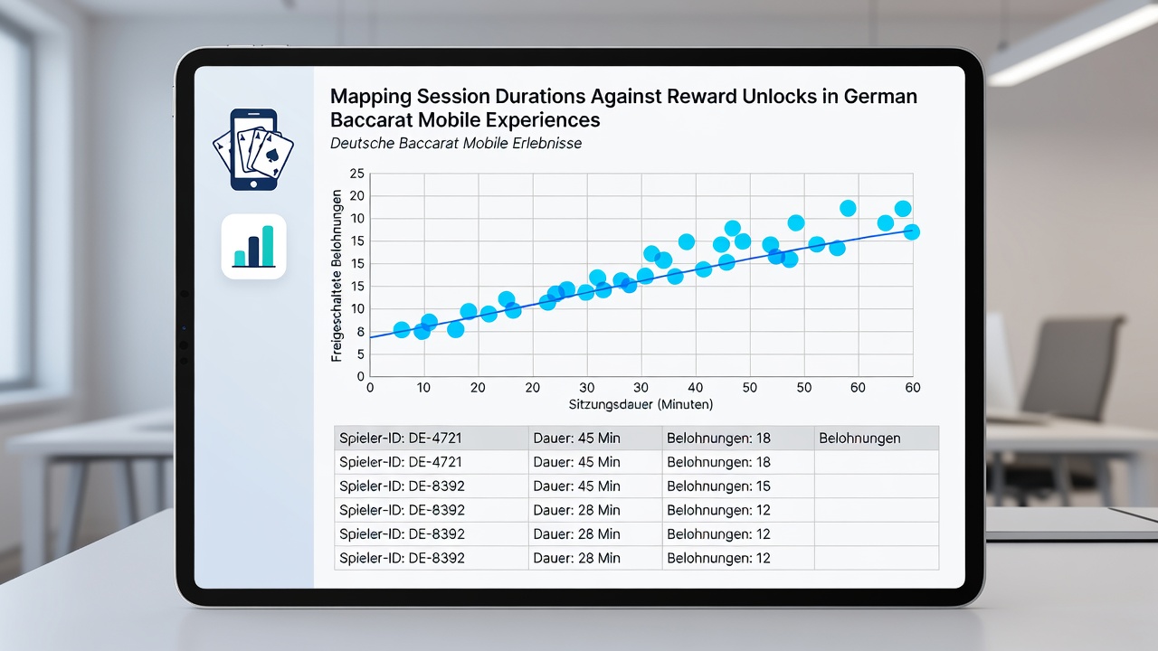 Diagramme zur Korrelation von Spielzeiten und Belohnungen in Baccarat-Mobile-Erfahrungen